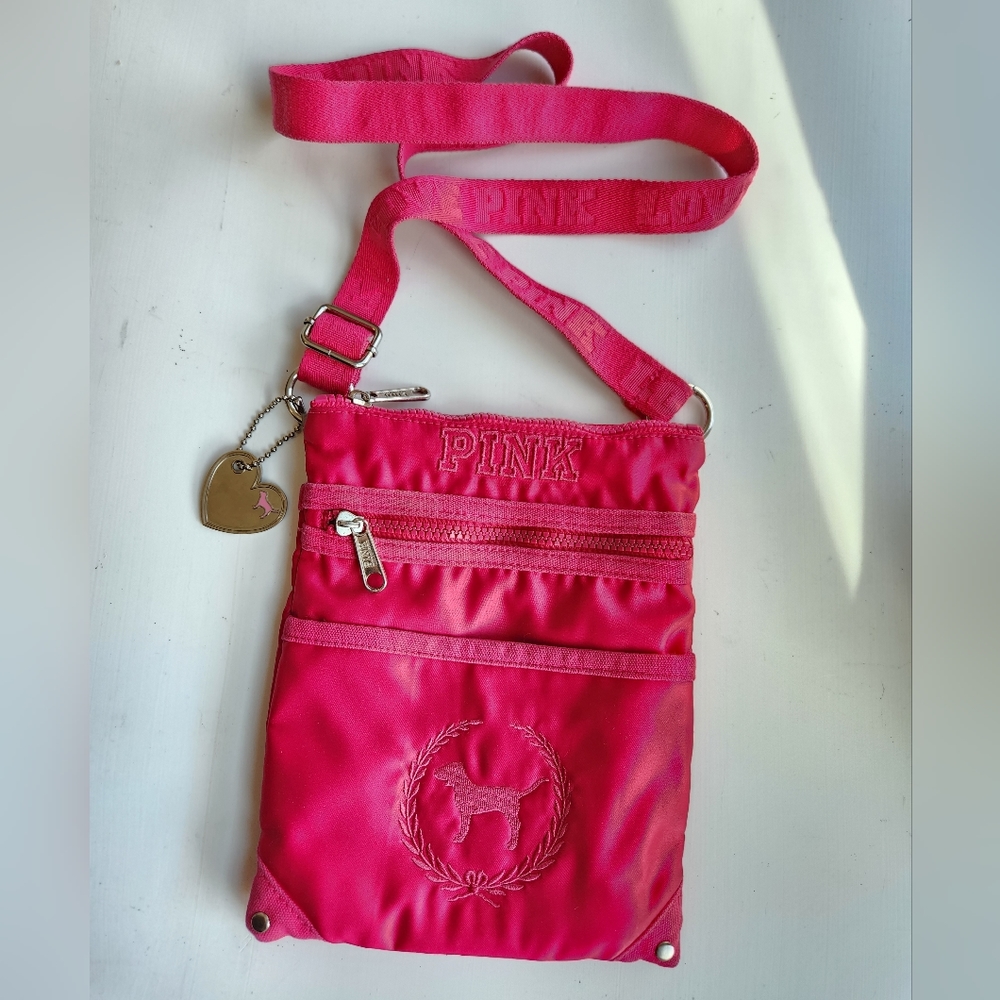 Y2K VS PINK Crossbody Bag Purse in Hot Pink Victoria's Secret